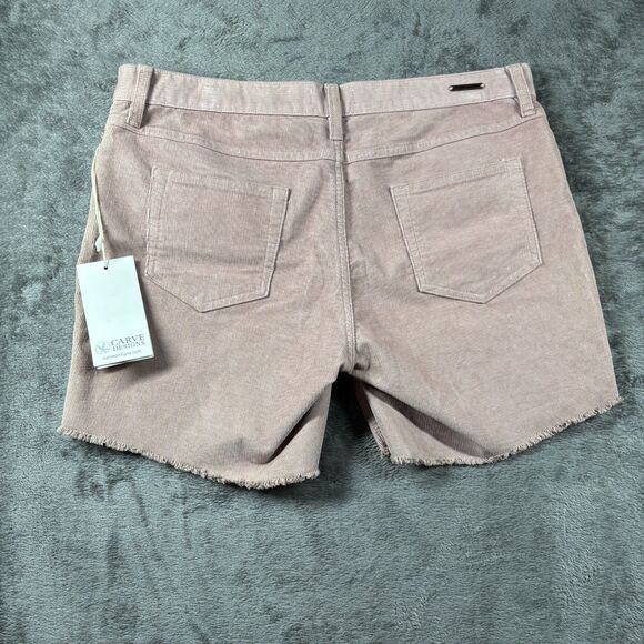 Carve Designs NWT New Oahu 6" Shorts Corduroy Frayed Hem Fawn Size 6 J148 - Picture 4 of 9